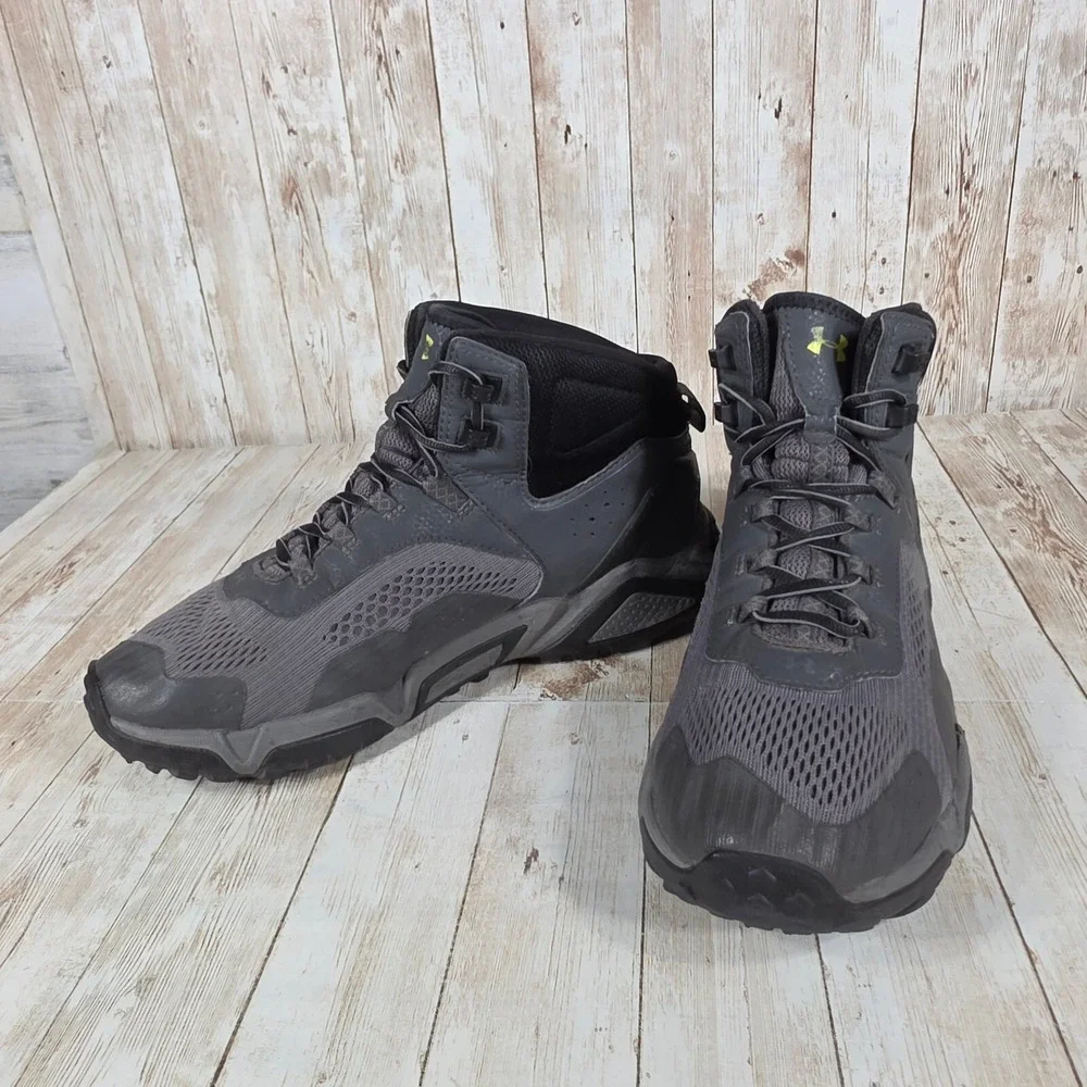 Under Armour Hiking Boots Mens Charged Assert 8 Gray Ankle Support Size‎ 8